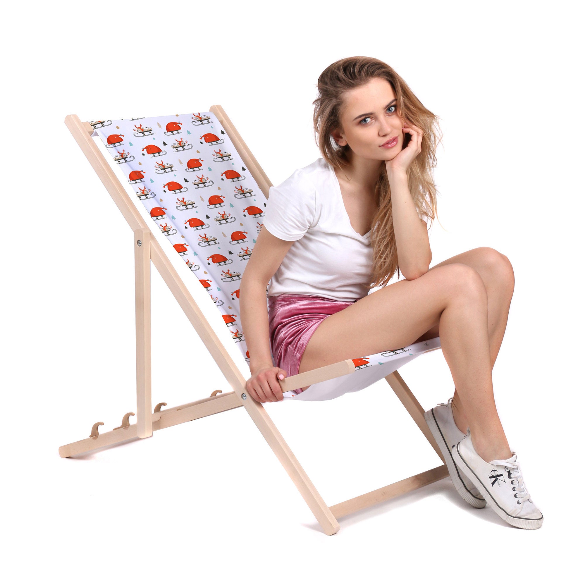 Wooden Deck Chair Lazy Dog-M