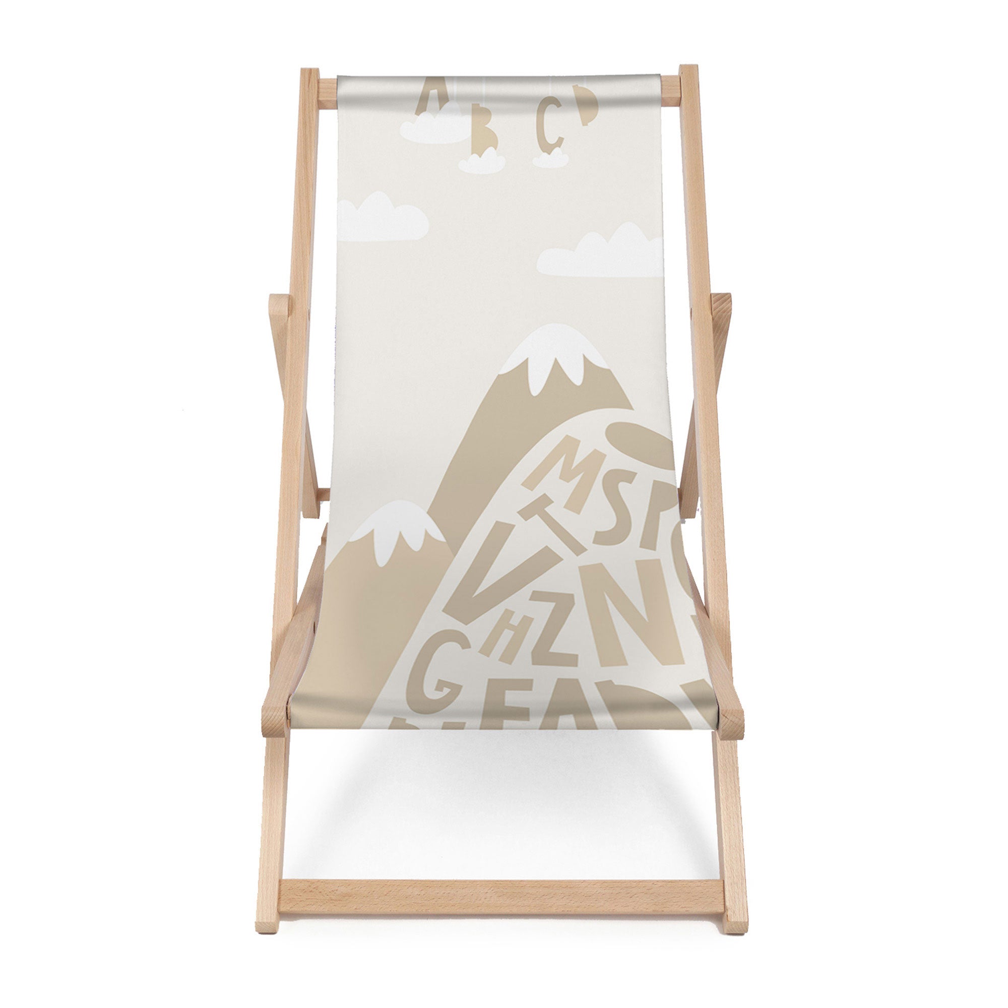 Wooden Deck Chair Letters-M