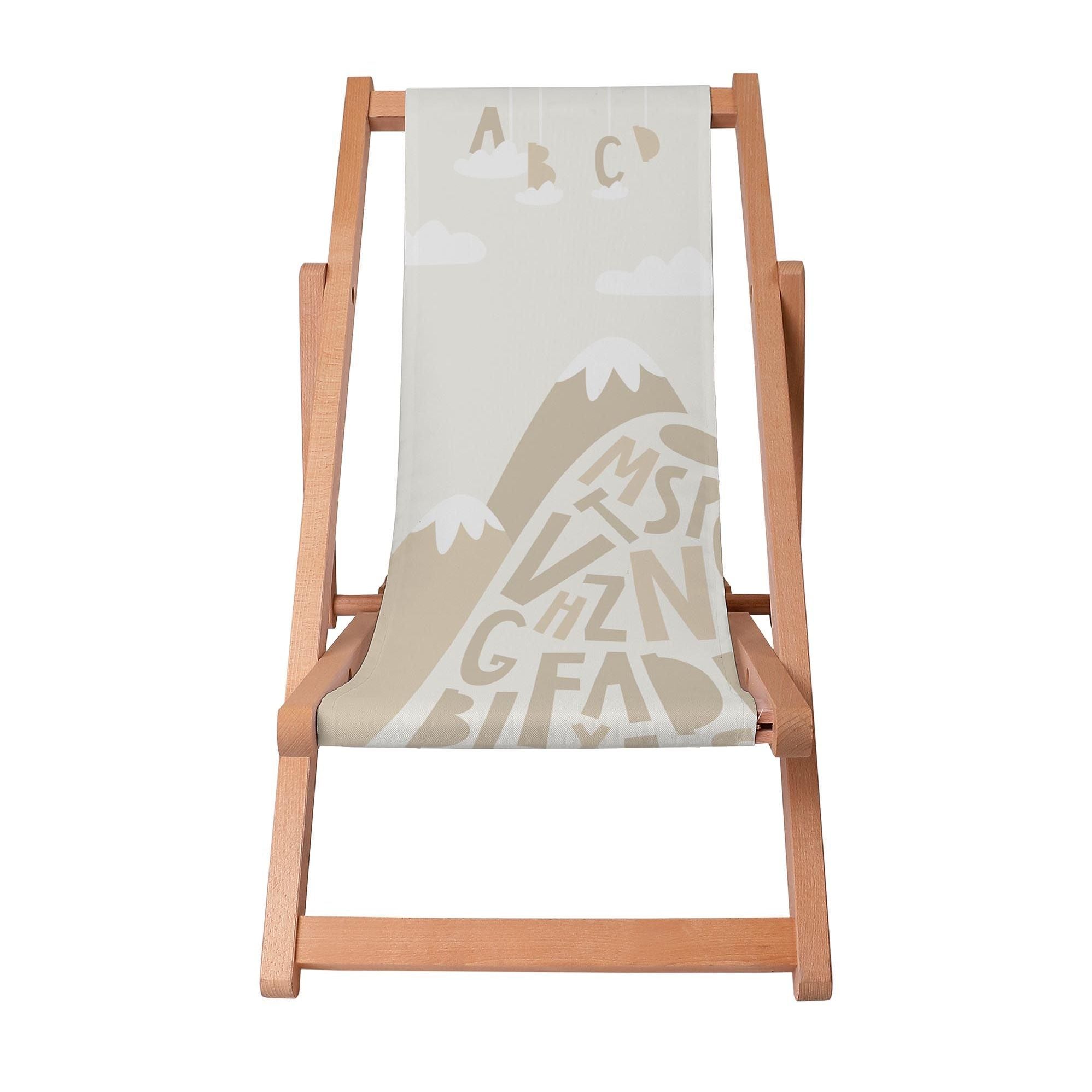 Wooden Deck Chair Letters-S