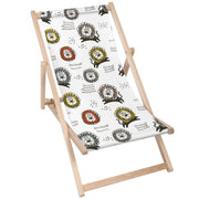 Wooden Deck Chair Smiling Lion-M