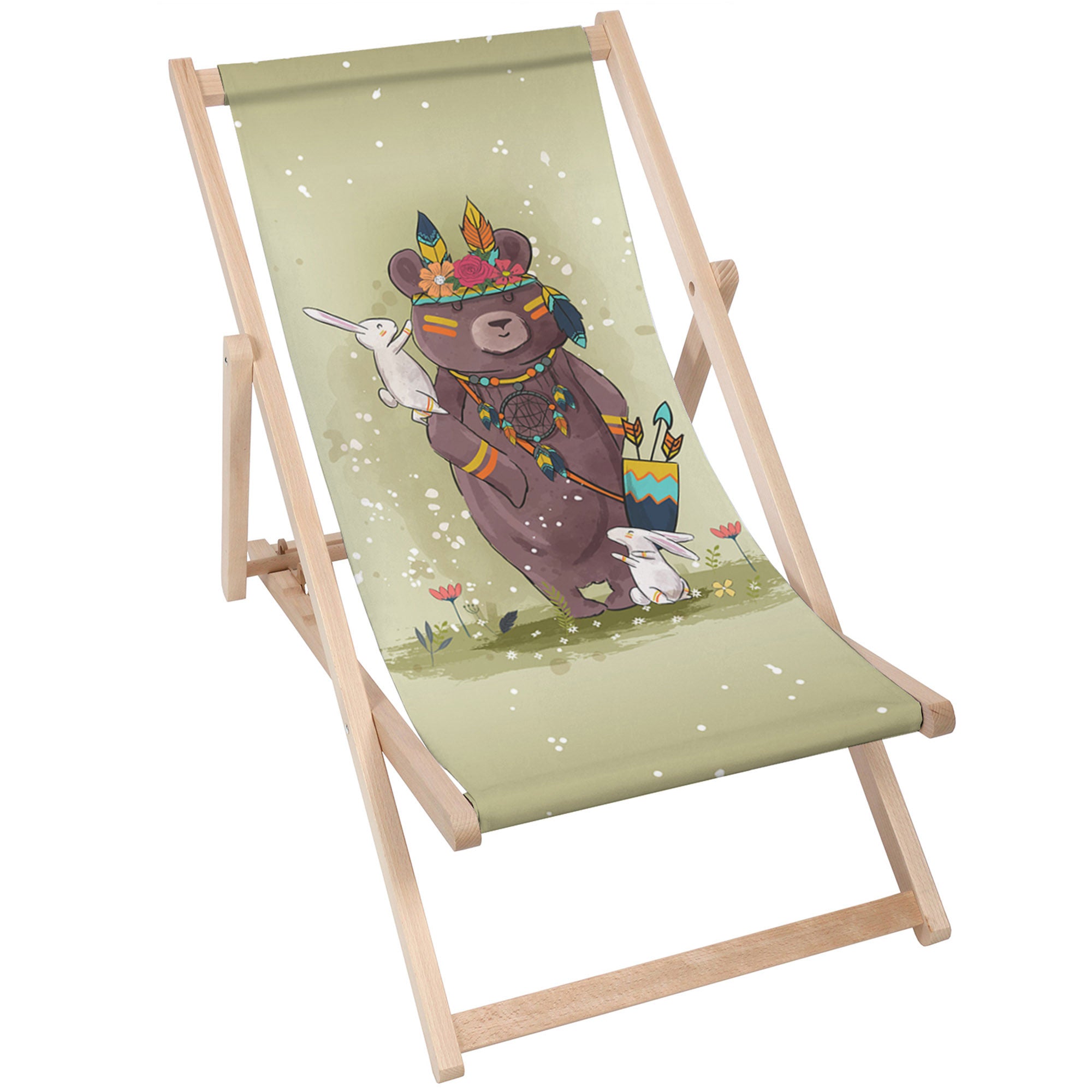 Wooden Deck Chair Little Bear Boho-M