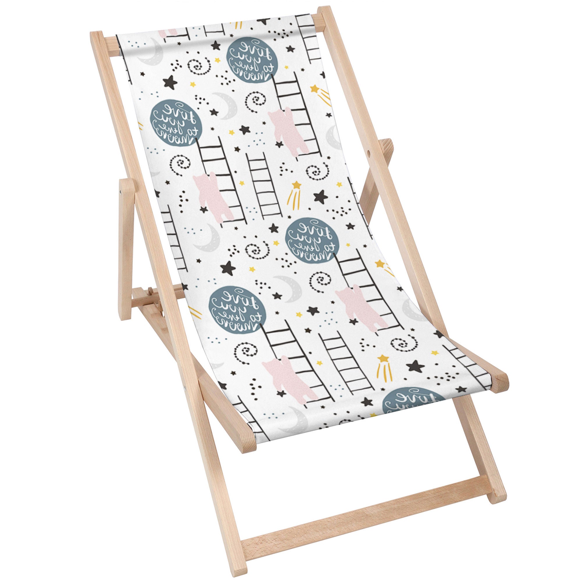 Wooden Deck Chair Love-M