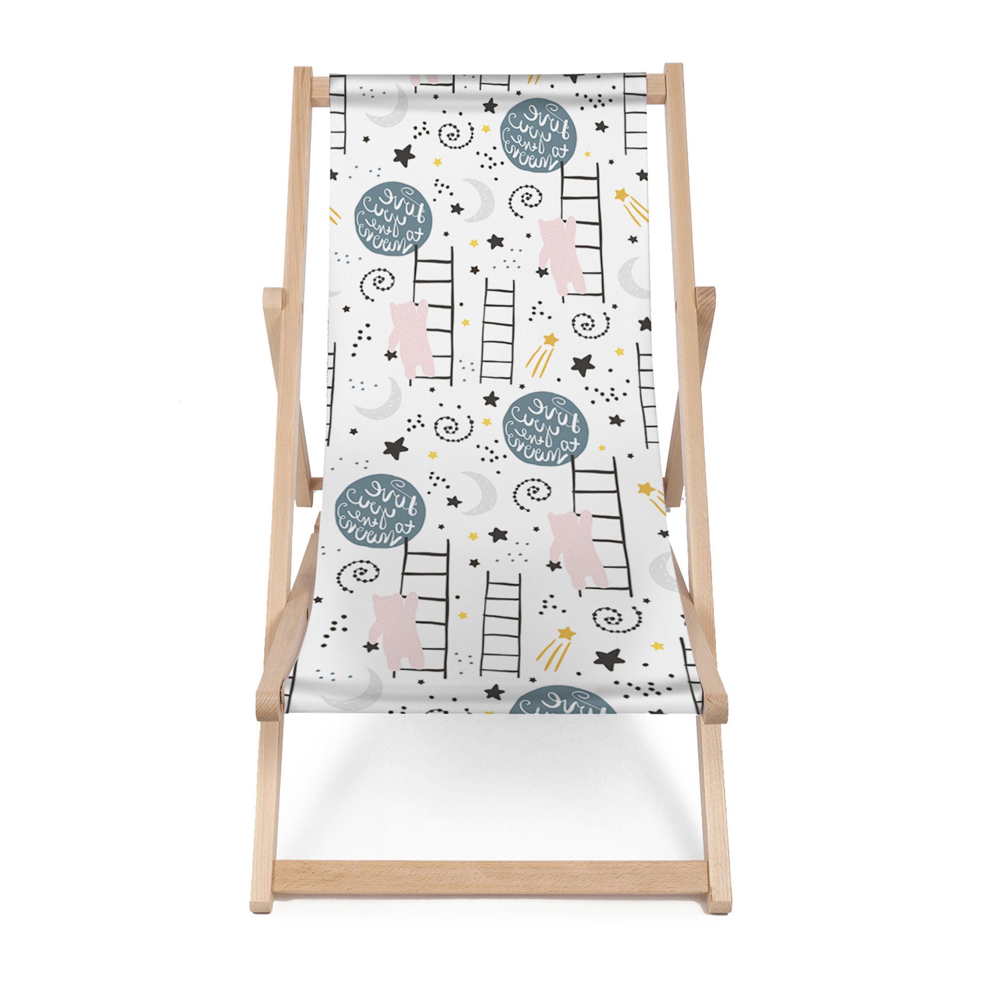 Wooden Deck Chair Love-M