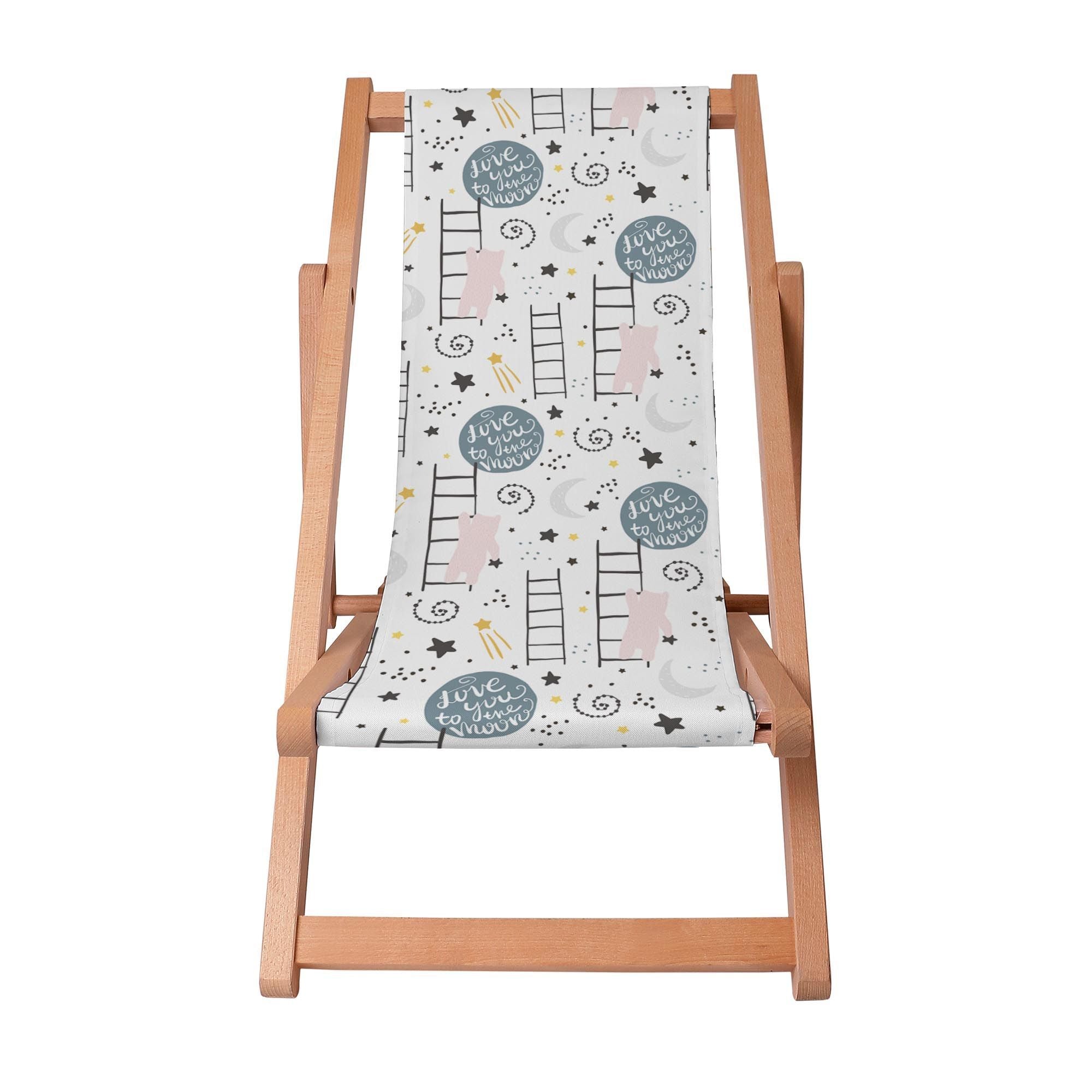 Wooden Deck Chair Love