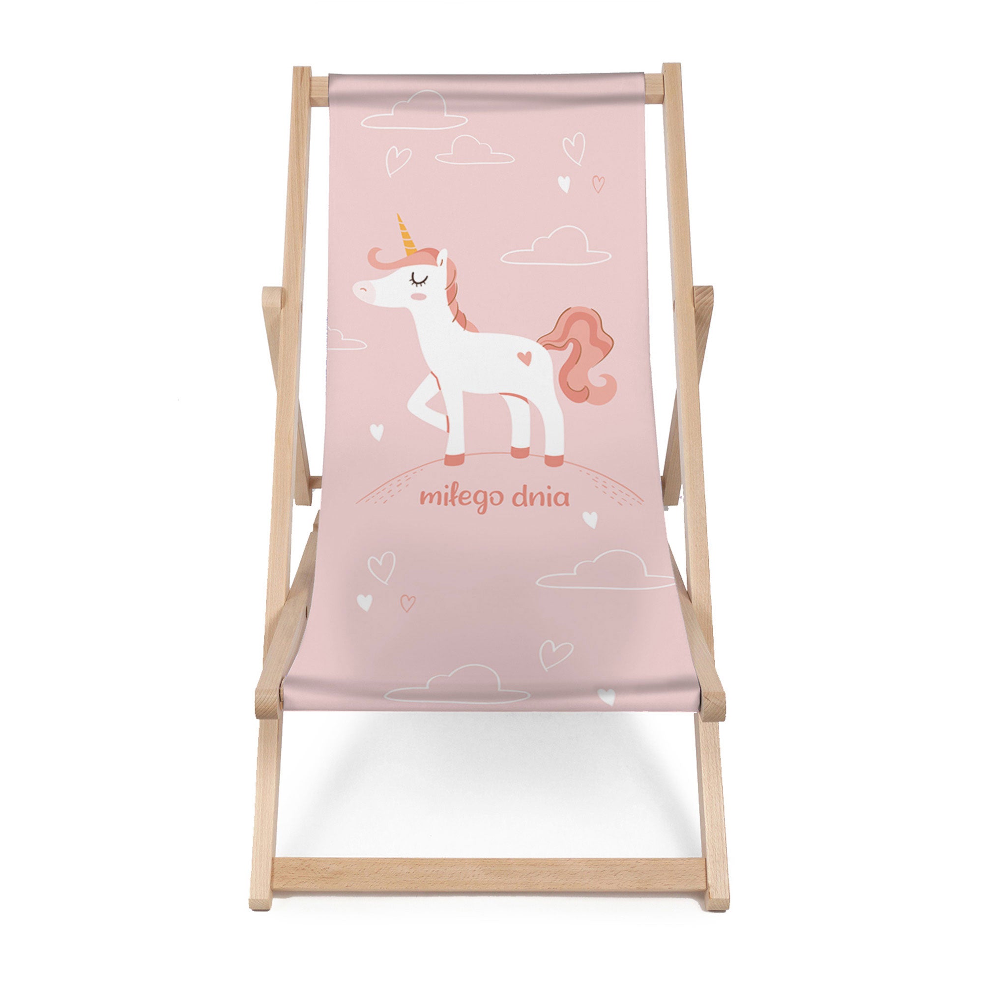 Wooden Deck Chair Have a Nice Day-M