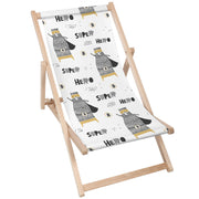 Wooden Deck Chair Superhero Teddy-M