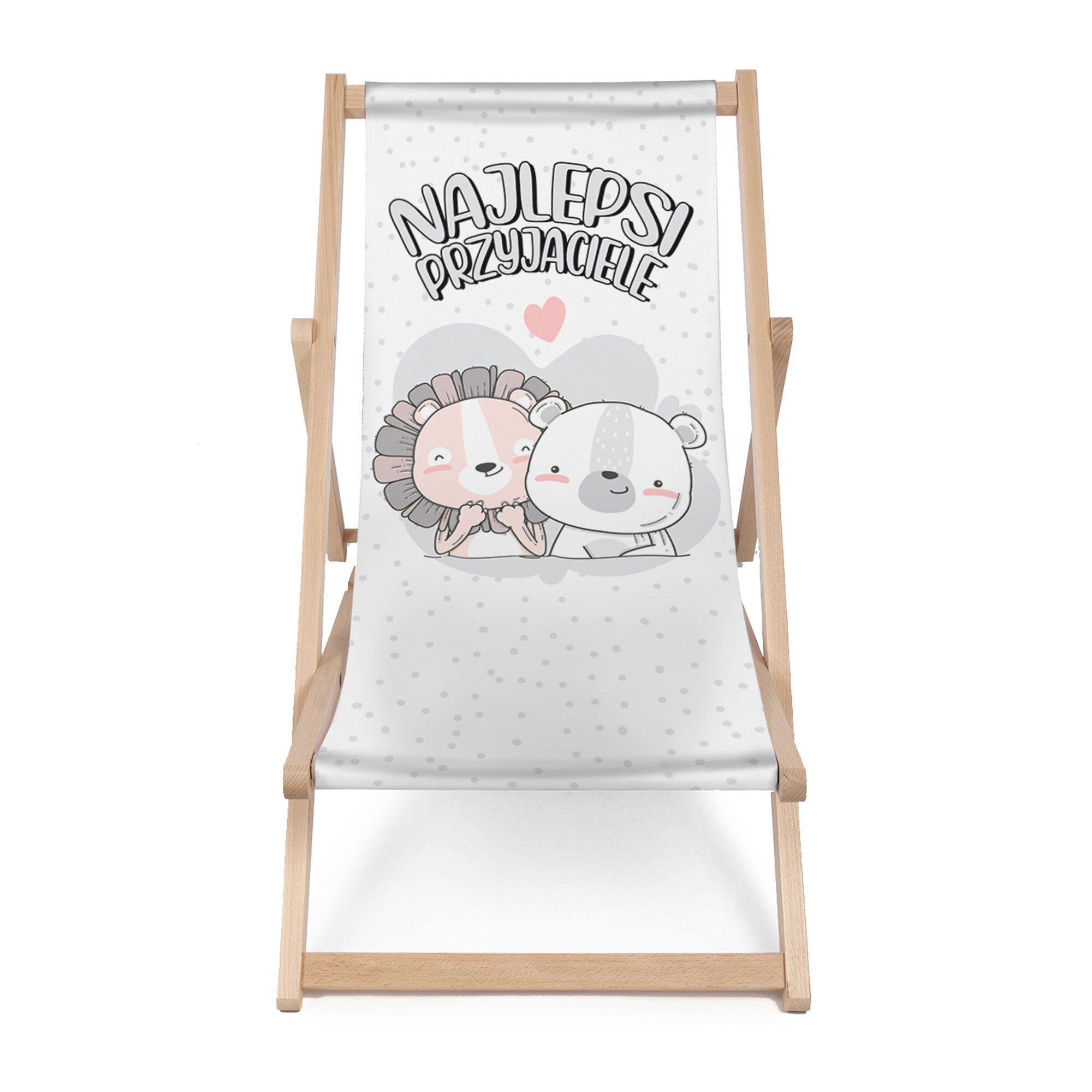 Wooden Deck Chair Best Friends-M