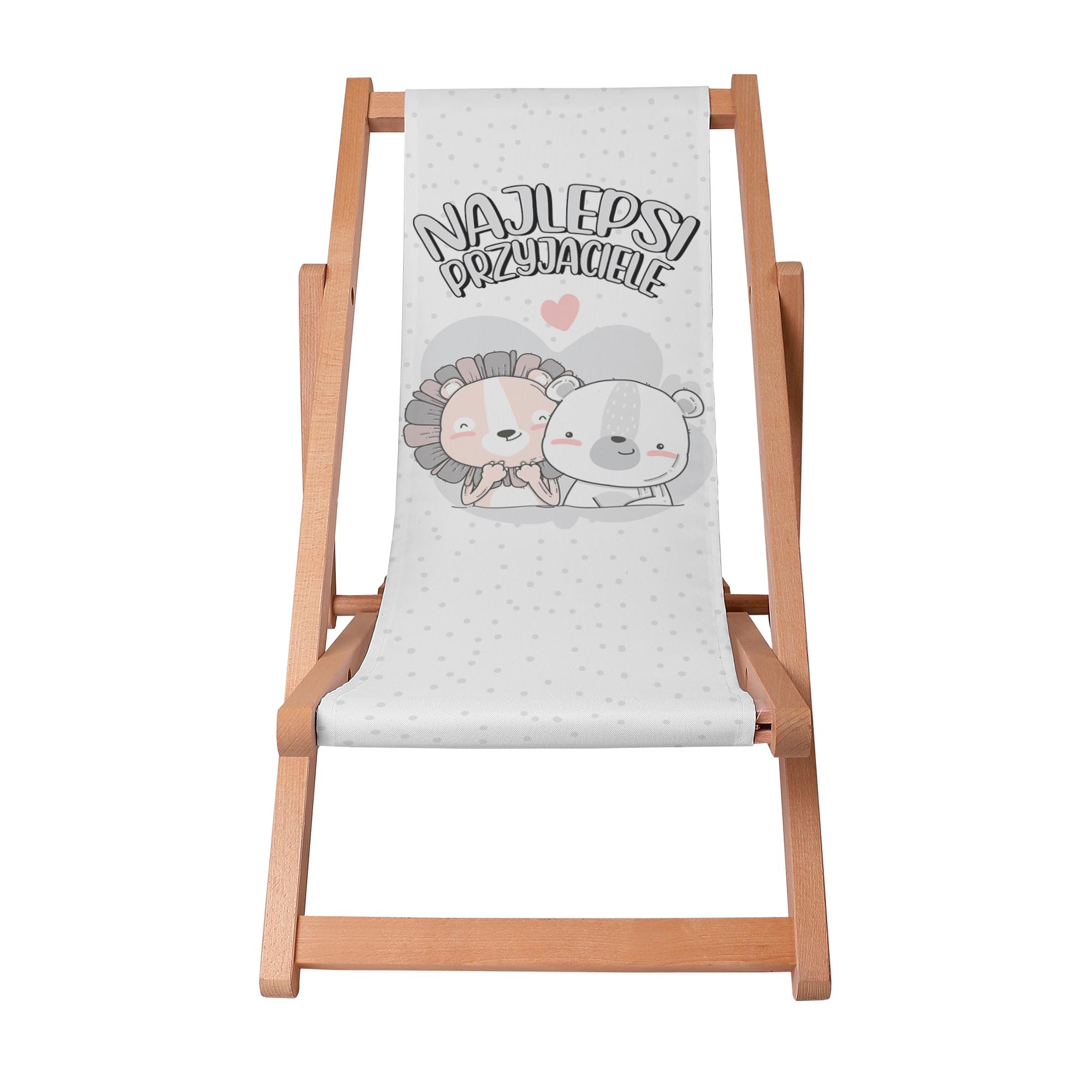 Wooden Deck Chair Best Friends-S