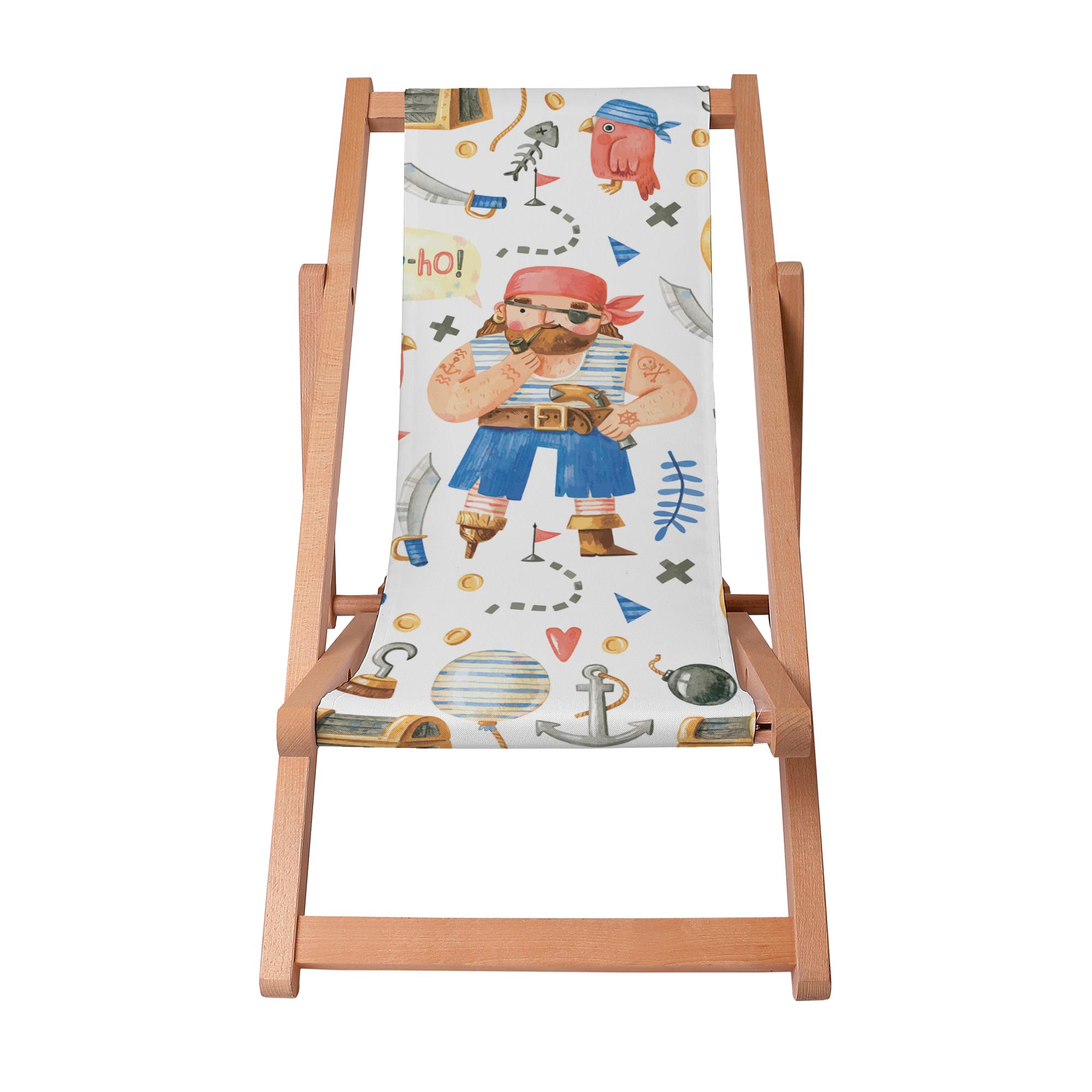 Wooden Deck Chair Pirate