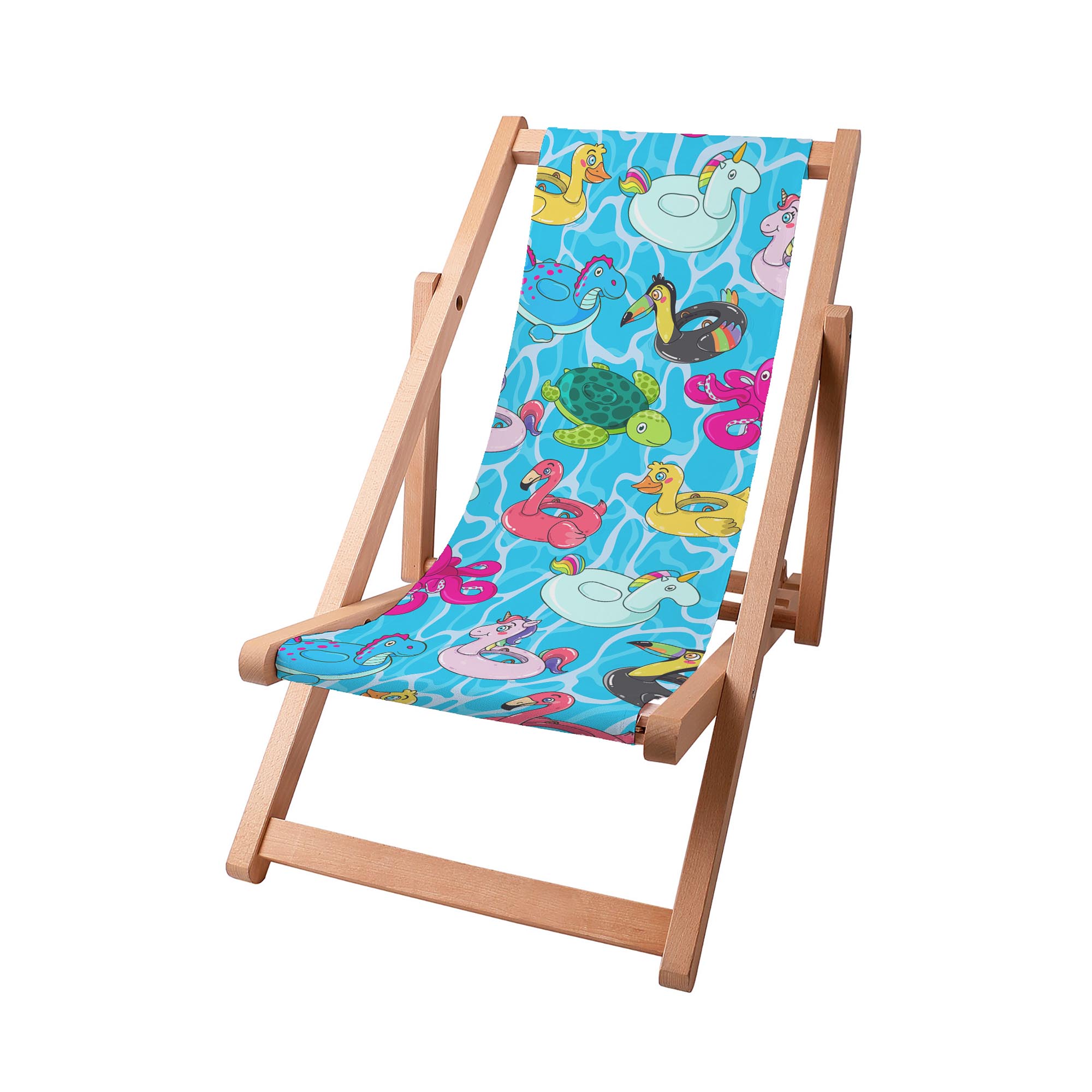 Wooden Deck Chair Pool Toys-S