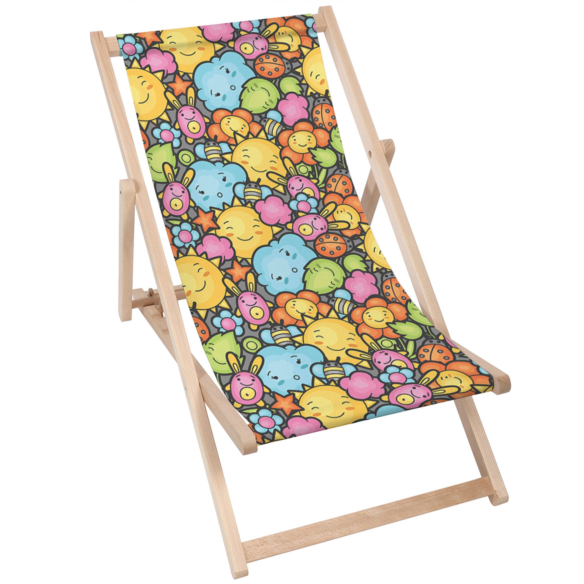 Wooden Deck Chair Friends-M