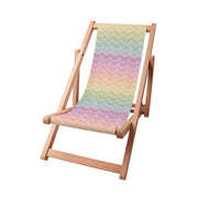 Wooden Deck Chair Rainbow Fish Scale-S