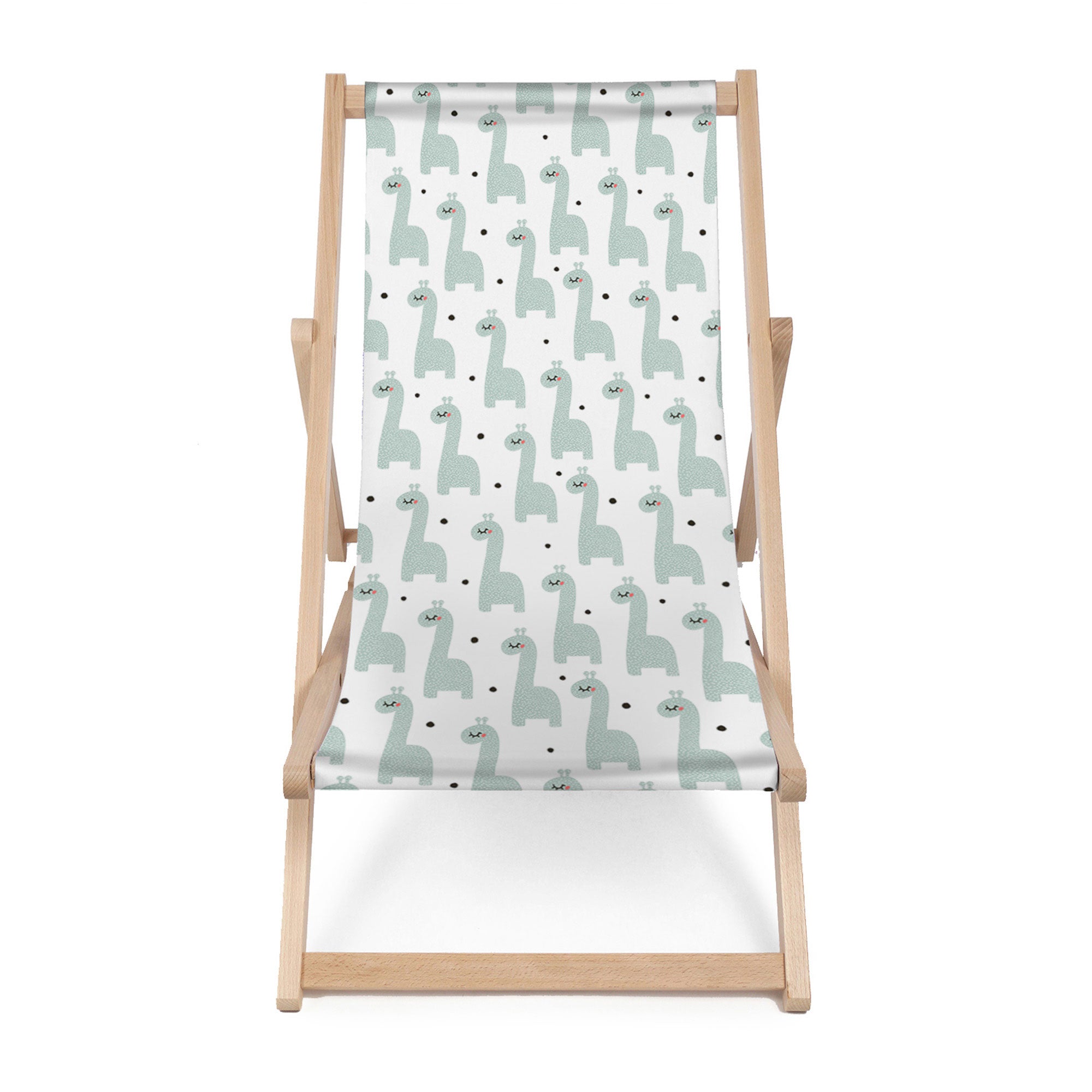 Wooden Deck Chair Sleepy Dinosaur-M