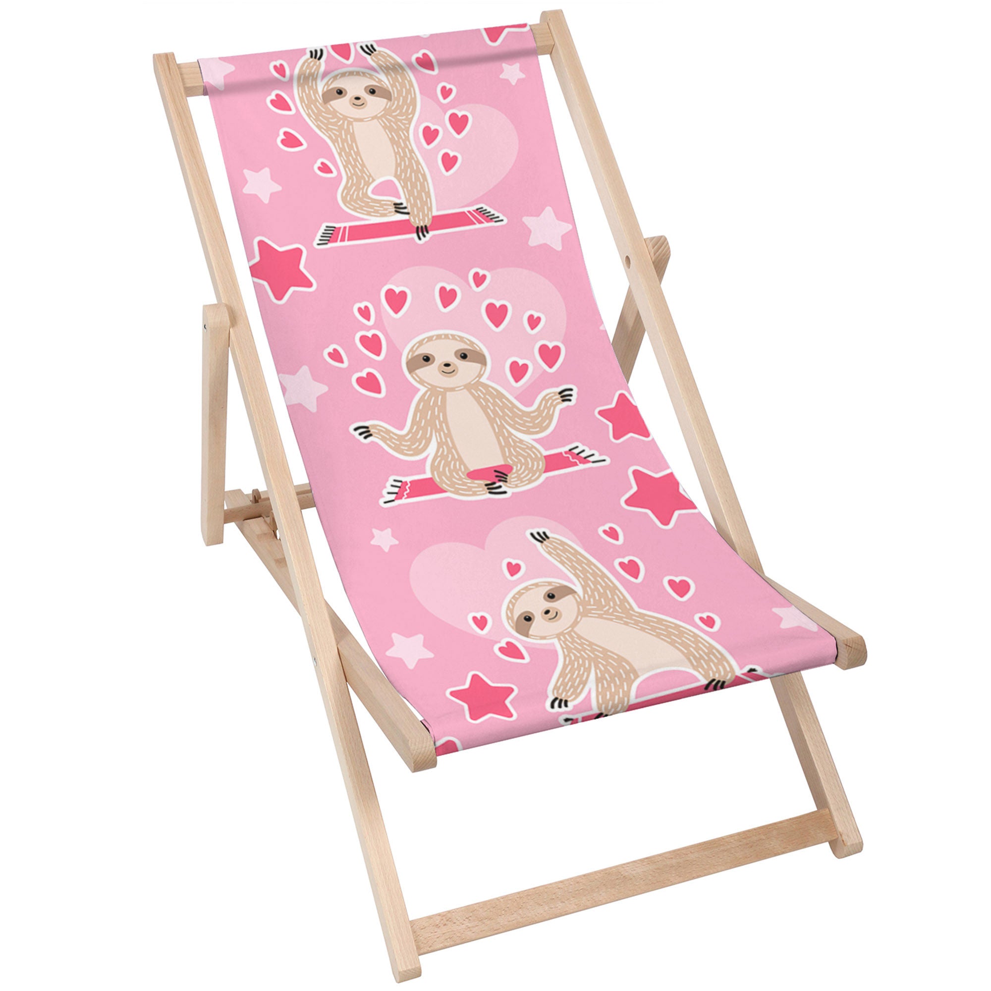 Wooden Deck Chair Sloth Love-M