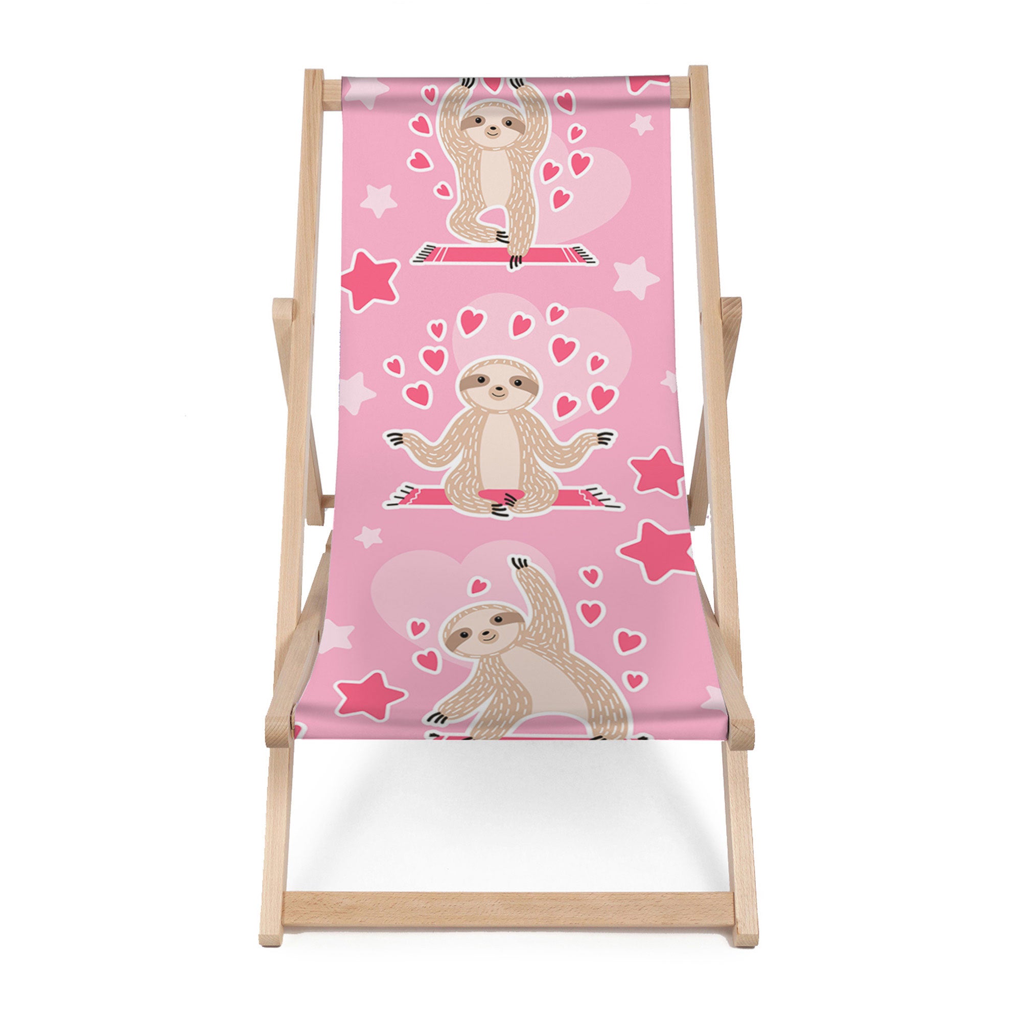Wooden Deck Chair Sloth Love-M