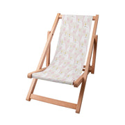 Wooden Deck Chair Sweet Pink Unicorn