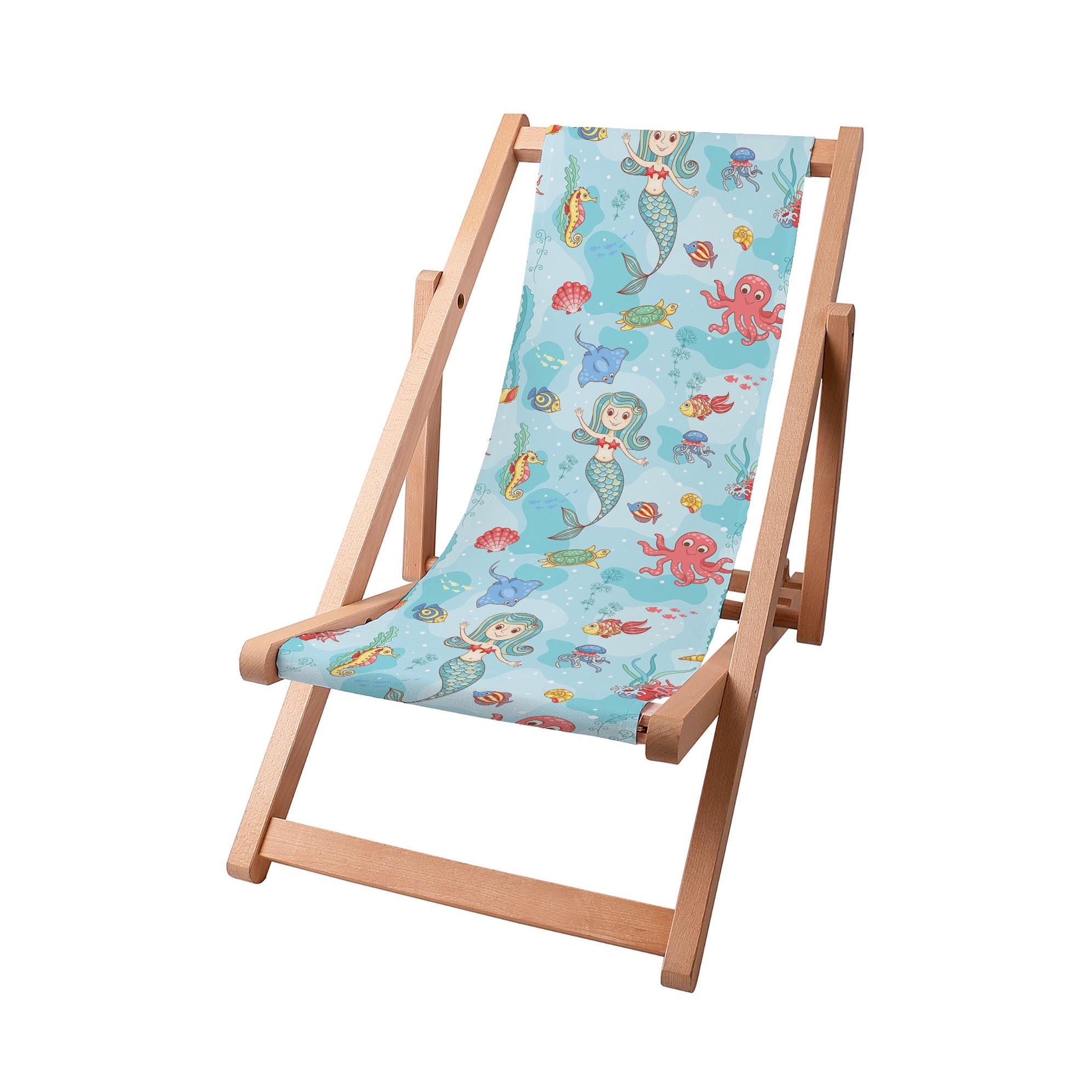 Wooden Deck Chair Little Mermaid