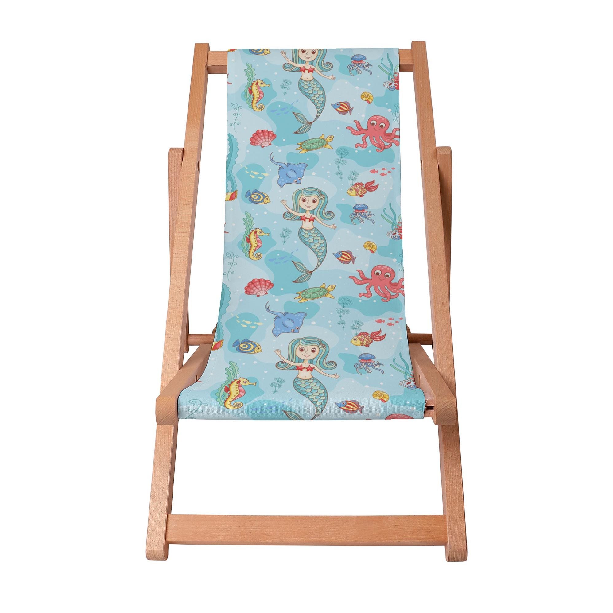 Wooden Deck Chair Little Mermaid