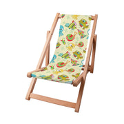 Wooden Deck Chair Funny Sea Creatures