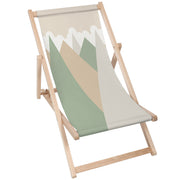 Wooden Deck Chair Triangles Trees-M
