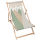 Wooden Deck Chair Triangles Trees-M