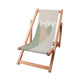Wooden Deck Chair Triangles Trees-S
