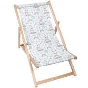 Wooden Deck Chair Unicorn with Heart-M
