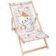 Wooden Deck Chair Smiling Cat-M