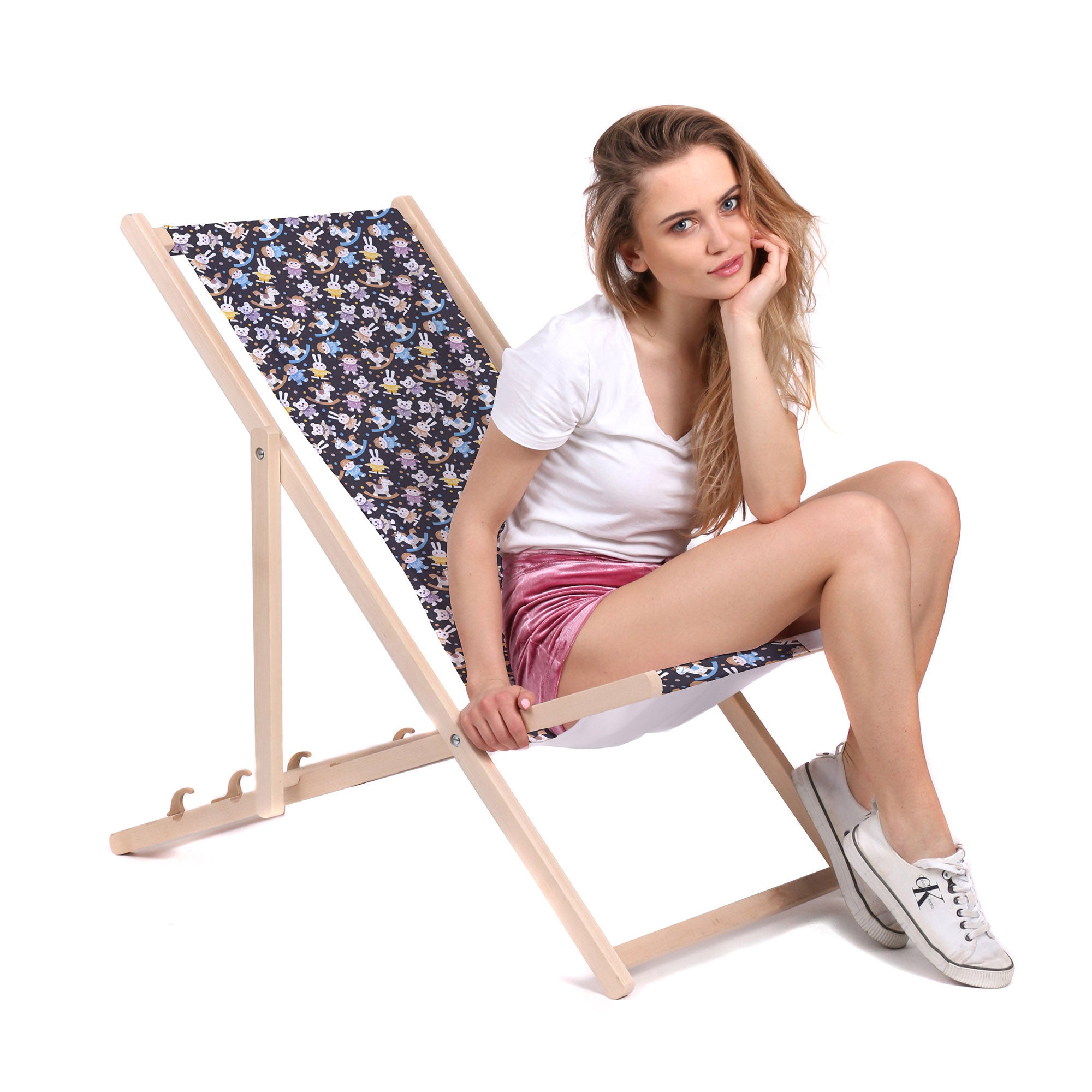 Wooden Deck Chair Toys-M