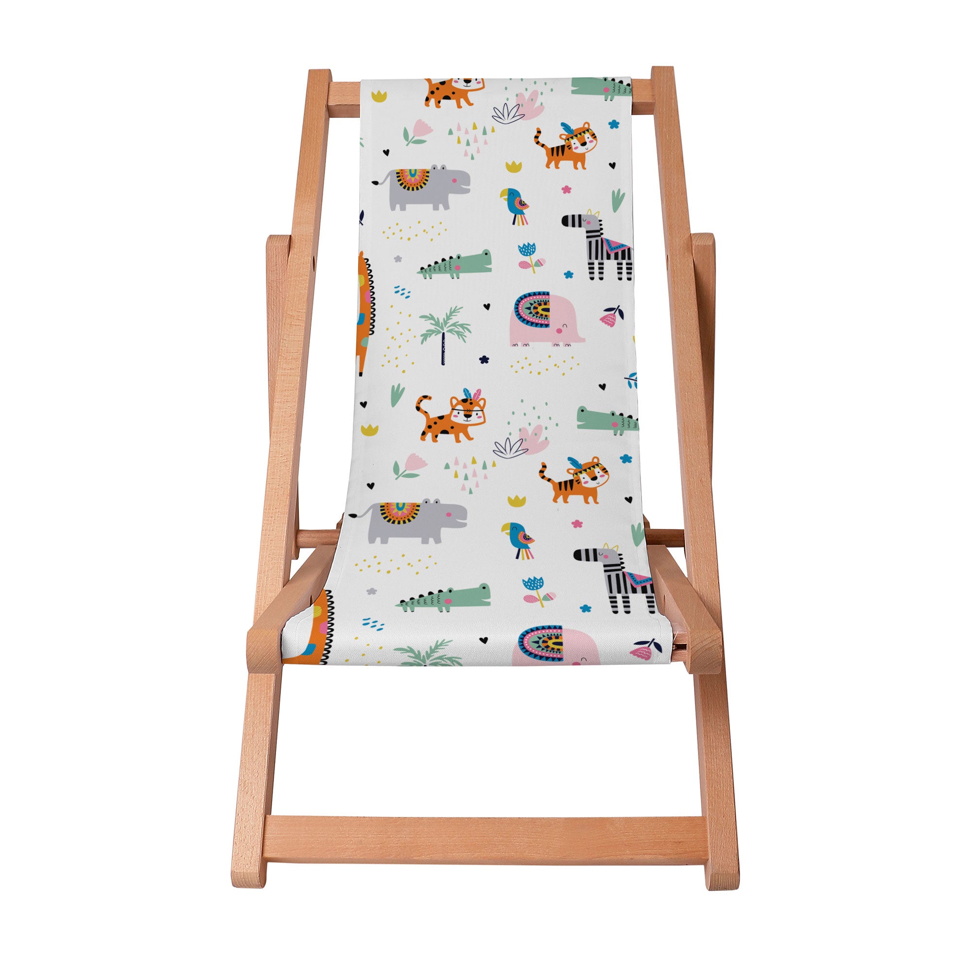 Wooden Deck Chair Happy Zoo-S