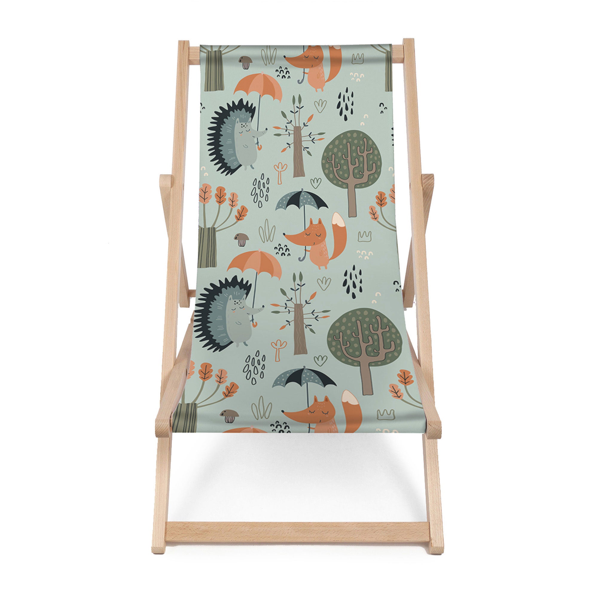 Wooden Deck Chair Autumn Forest-M