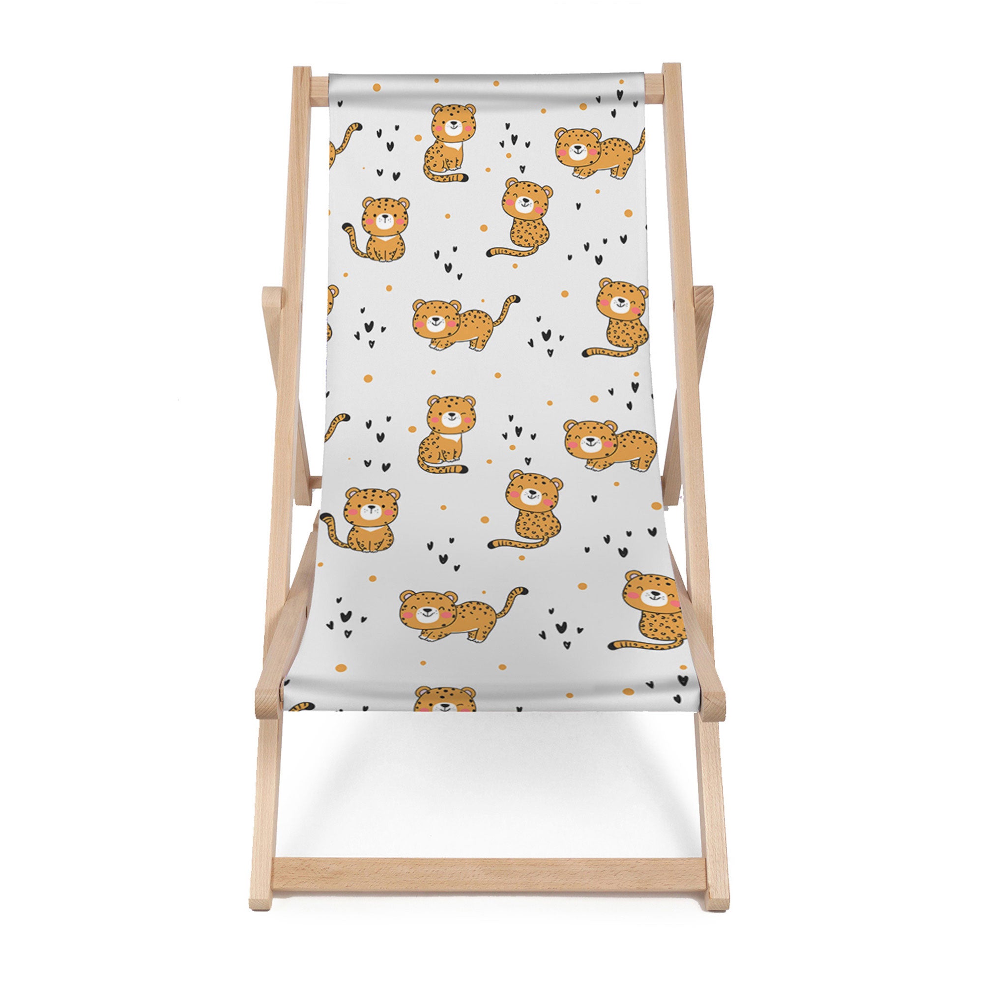 Wooden Deck Chair Baby Tiger-M