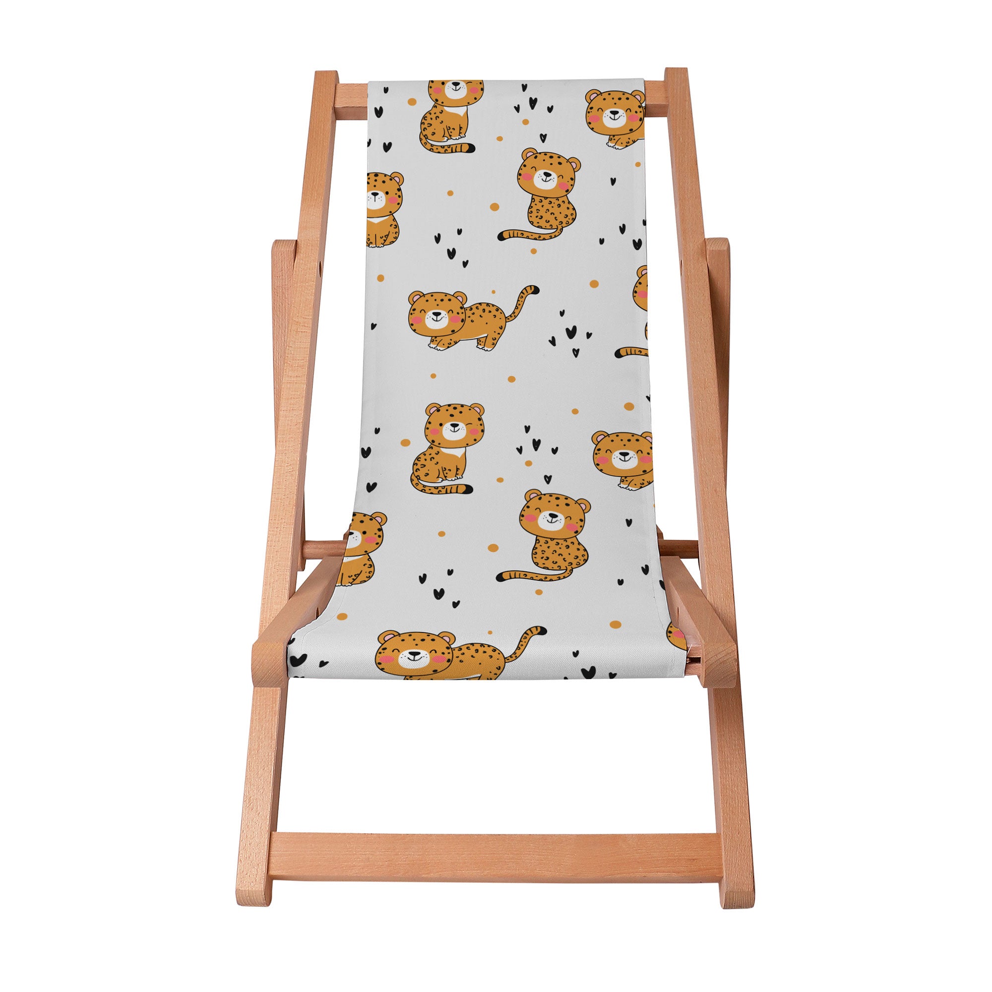 Wooden Deck Chair Baby Tiger-S