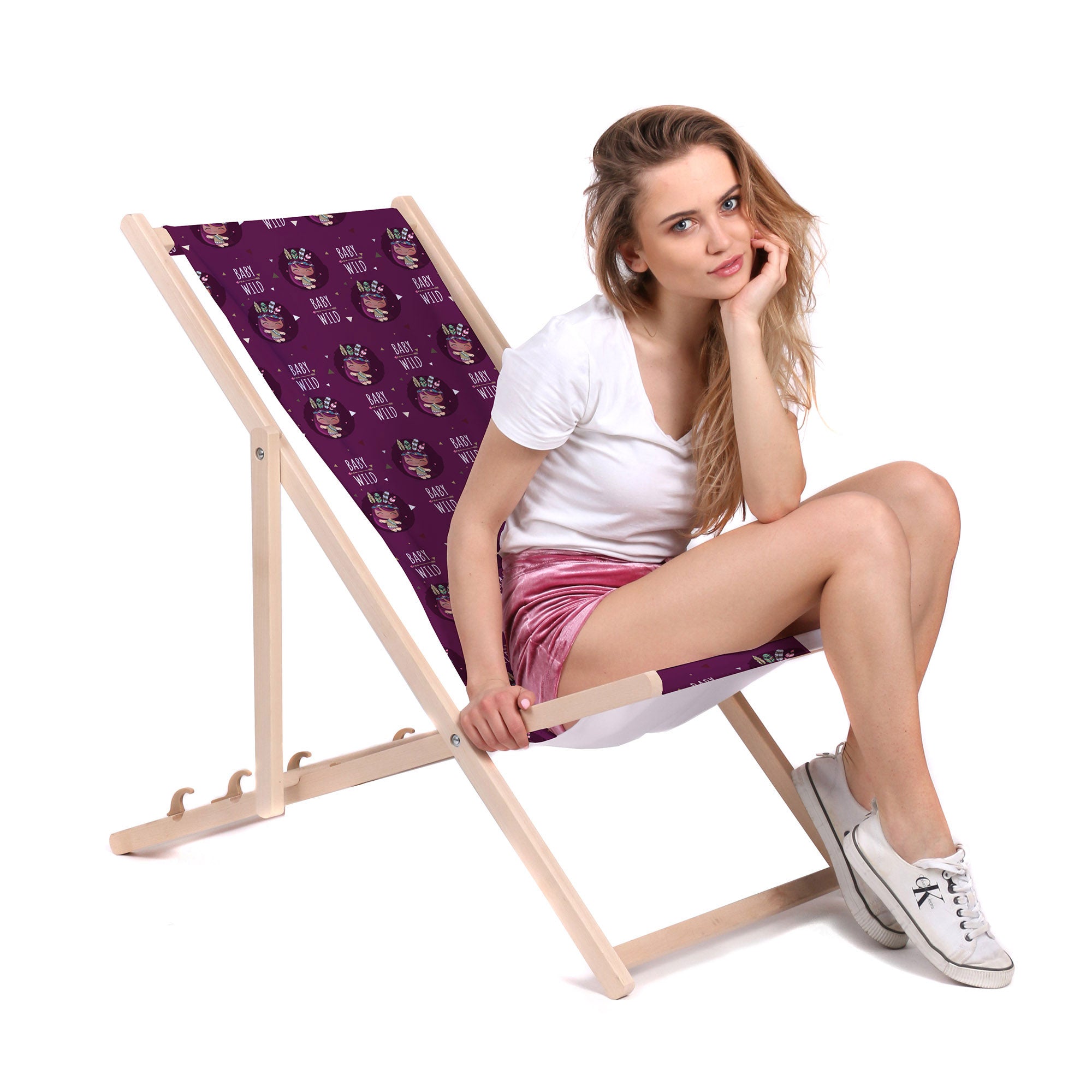 Wooden Deck Chair Baby Wild-M