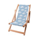 Wooden Deck Chair Blue Clouds-S