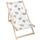 Wooden Deck Chair Blue Elephant-M