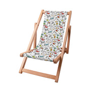 Wooden Deck Chair Cartoon Creepy Cats