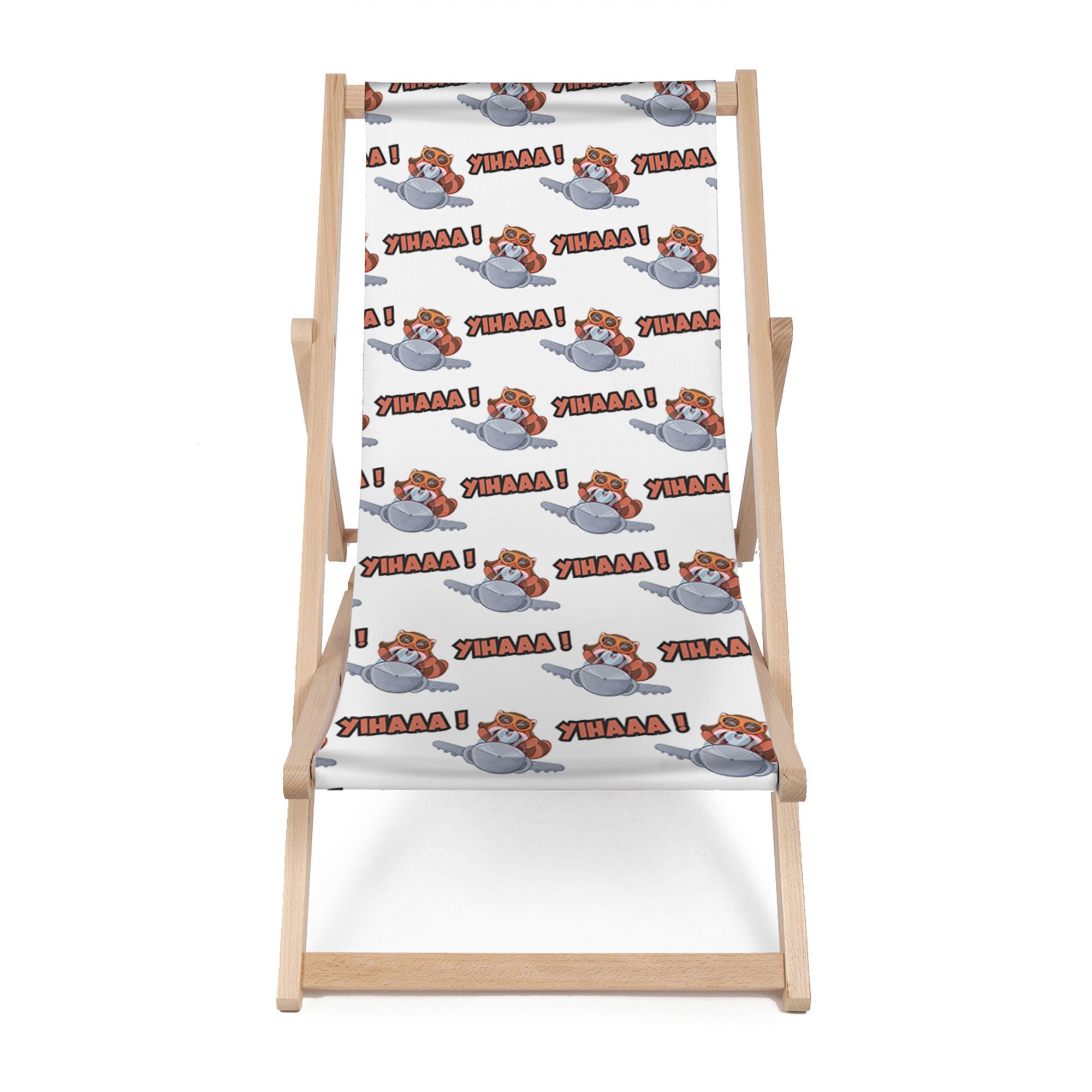 Wooden Deck Chair Cartoon Fox-M