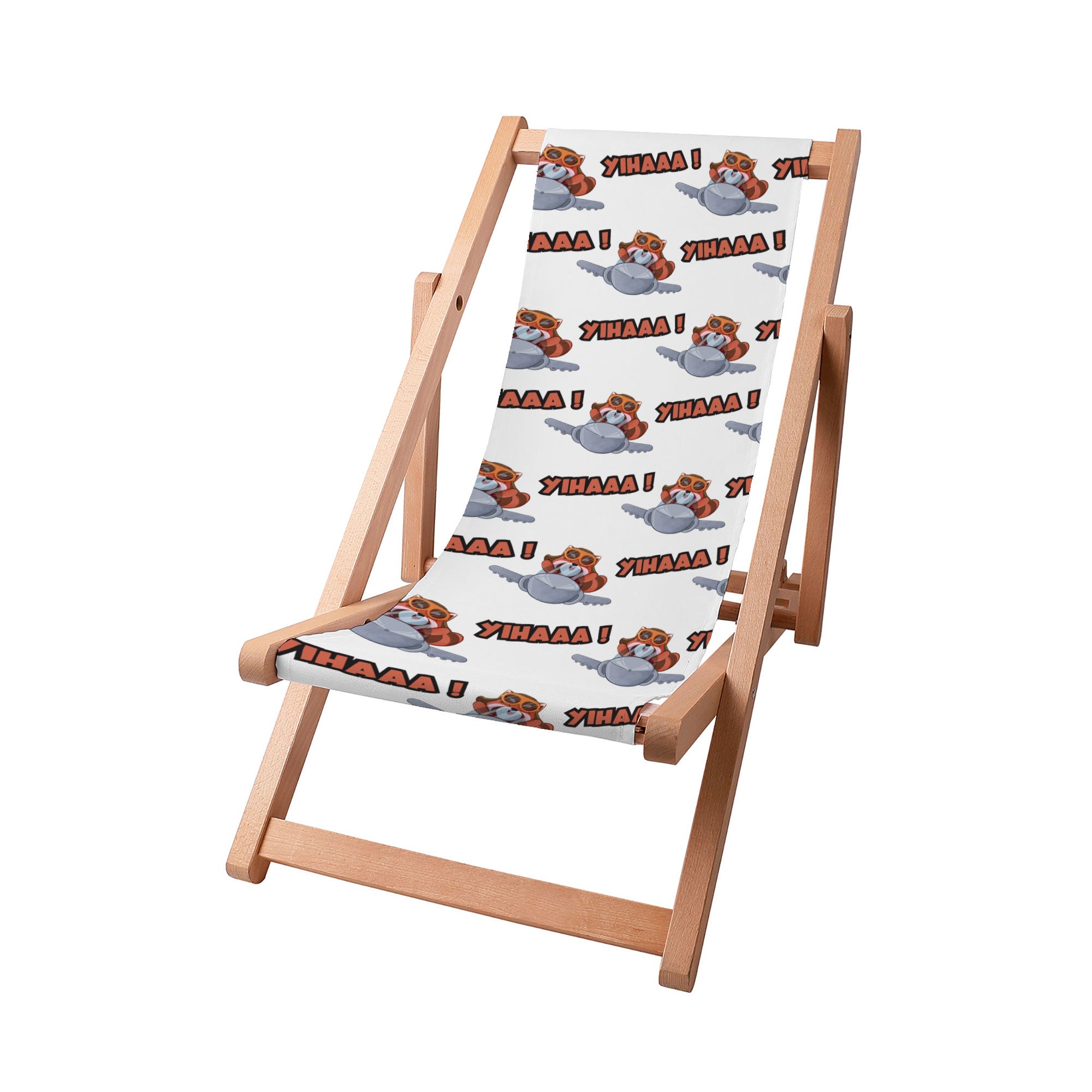 Wooden Deck Chair Cartoon Fox-S