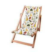 Wooden Deck Chair Cartoon Style Dinosaur-S