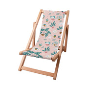 Wooden Deck Chair Cat and Plants-S