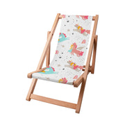 Wooden Deck Chair Unicorn Princess-S