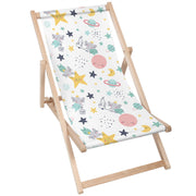 Wooden Deck Chair Catching Stars-M