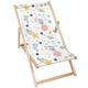 Wooden Deck Chair Catching Stars-M