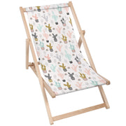 Wooden Deck Chair Colorful Cactus-M