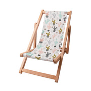 Wooden Deck Chair Colorful Cactus-S