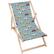 Wooden Deck Chair Colorful Cars-M
