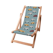 Wooden Deck Chair Colorful Cars-S