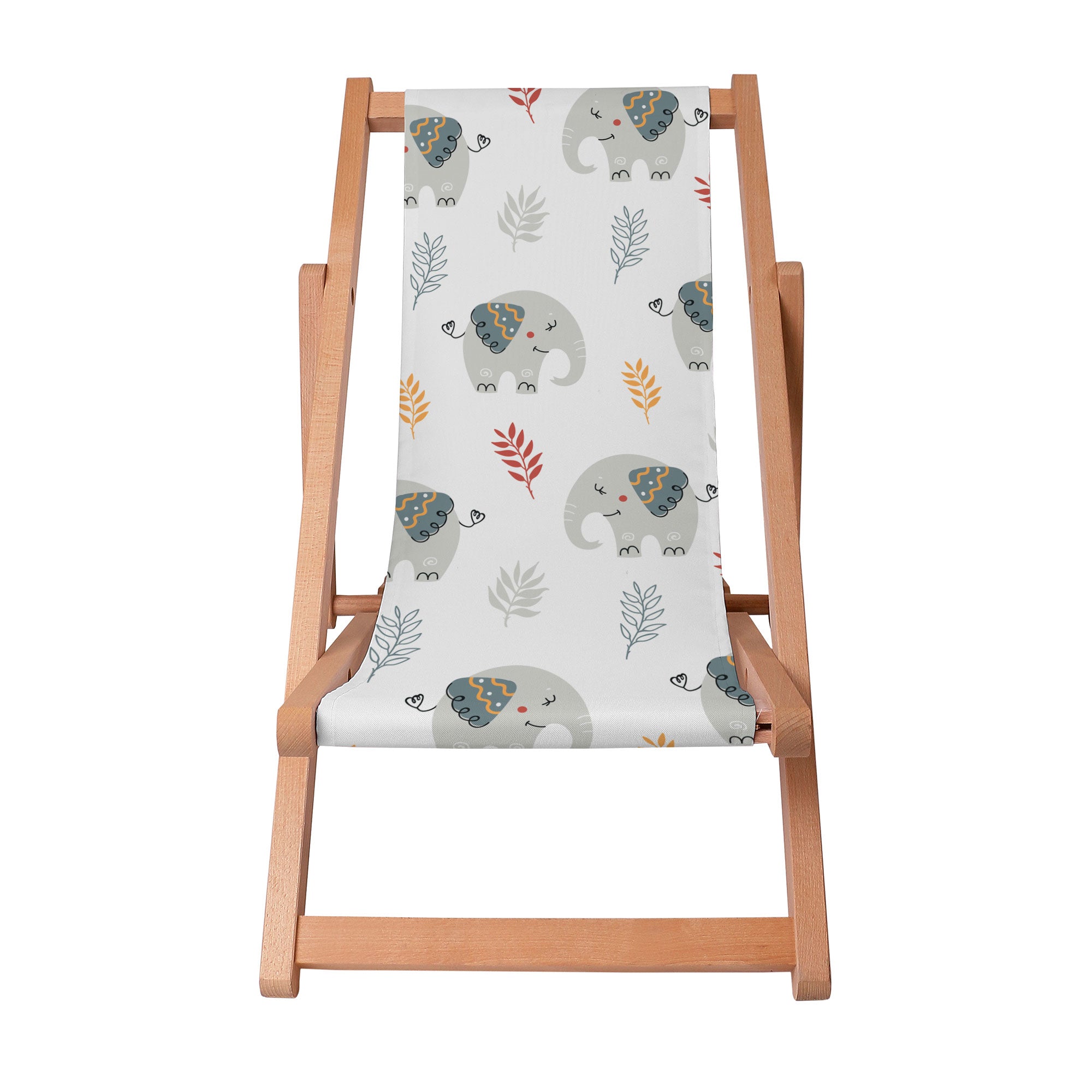 Wooden Deck Chair Cute Elephant-S