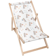 Wooden Deck Chair Cute Giraffe-M
